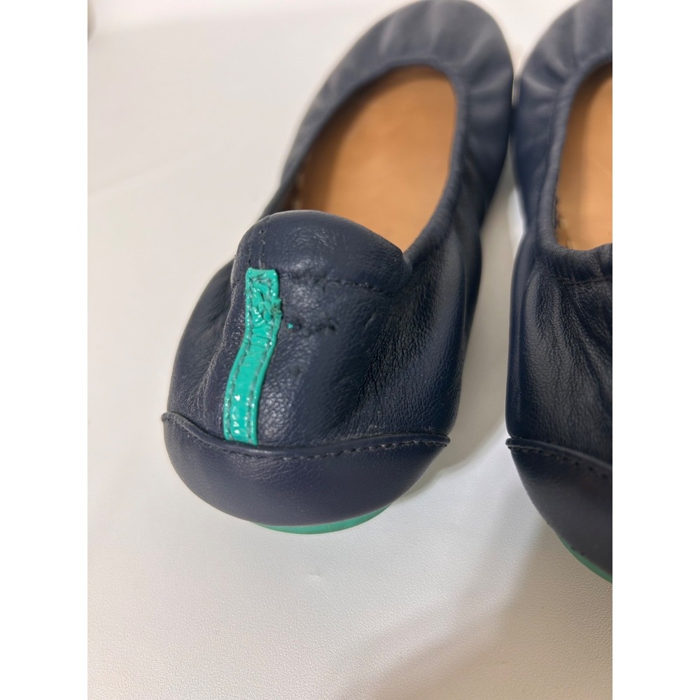 Tieks by Gavrieli Leather Ballet Flats California Navy Blue Shoes Womens Size 8 - Picture 10 of 13